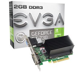 EVGA 02G-P3-1733-KR scheda video NVIDIA GeForce GT 730 2 GB GDDR3