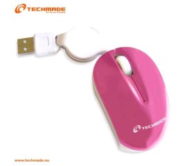 TECHMADE TM-XJ18-PINK MINI MOUSE OTTICO USB CON CA