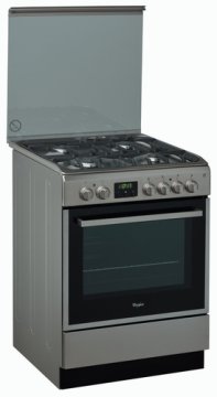 Whirlpool ACMT 6332/IX Cucina Elettrico Gas Nero, Stainless steel A