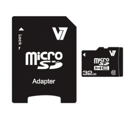 V7 Micro SDHC 32GB Classe 10 + Adattatore SD