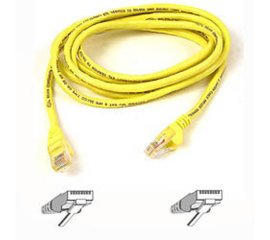 Belkin Cable patch CAT5 RJ45 snagless 3m yellow cavo di rete