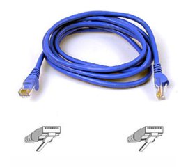 Belkin Cable Patch Cat6 RJ45 Snagless 0.5m blue cavo di rete 0,5 m