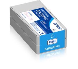 Epson SJIC22P(C): Ink cartridge for ColorWorks C3500 (Cyan)