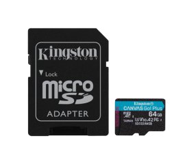 Kingston Technology Canvas Go! Plus memoria flash 64 GB MicroSD UHS-I Classe 10