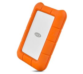 LaCie Rugged USB-C disco rigido esterno 1000 GB Arancione, Argento