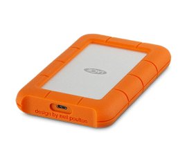 LaCie Rugged USB-C disco rigido esterno 4000 GB Arancione, Argento