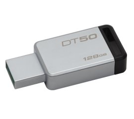 Kingston Technology DataTraveler 50 128GB unità flash USB USB tipo A 3.2 Gen 1 (3.1 Gen 1) Nero, Argento