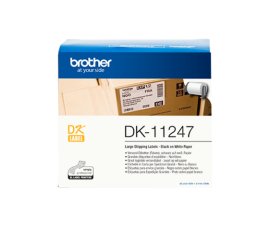 Brother DK-11247 nastro per etichettatrice Nero su bianco