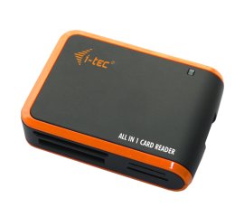 i-tec USBALL3 lettore di schede USB 2.0 Nero, Arancione