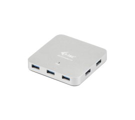 i-tec Metal U3HUBMETAL7 hub di interfaccia USB 3.2 Gen 1 (3.1 Gen 1) Type-A 5000 Mbit/s Argento