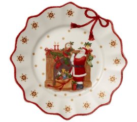 Villeroy & Boch Annual Christmas Piatto da portata Rotondo Porcellana Oro, Verde, Rosso, Bianco 1 pz