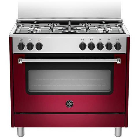 Bertazzoni La Germania Americana AMN965EVIV cucina Piano cottura Rosso Gas A e' ora in vendita su Radionovelli.it!