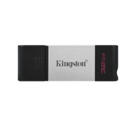 Kingston Technology DataTraveler 80 unità flash USB 32 GB USB tipo-C 3.2 Gen 1 (3.1 Gen 1) Nero, Argento