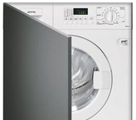 Smeg WMI12C7 lavatrice Caricamento frontale 7 kg 1200 Giri/min Nero, Bianco