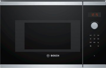 Bosch Serie 4 BFL523MS0B forno a microonde Da incasso Solo microonde 20 L 800 W Nero, Acciaio inossidabile