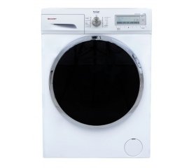Sharp Home Appliances ES-FD8145W5 lavatrice Caricamento frontale 8 kg 1400 Giri/min Nero, Bianco