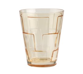 Bicchiere d'acqua Square amber