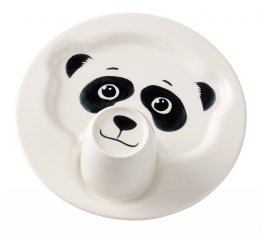 Piatto con mug, panda