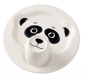 Piatto con mug, panda