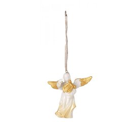 Christm.Angels Ornamento angelo con arpa