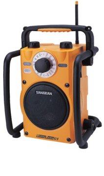 Sangean U1 Baustellenradio (mit MW/UKW Radio und AUX-In Ultra Robustes Outdoor Radio, spritzwassergeschützt nach JIS-4)