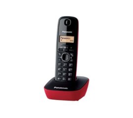 Panasonic KX-TG1611 Telefono DECT Identificatore di chiamata Nero, Rosso