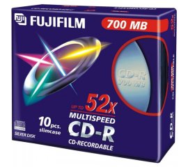 Fujifilm CD-R 700MB 52X slimcase 10-pack 10 pz