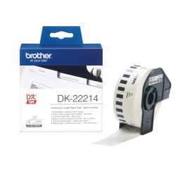 Brother DK-22214 Etichette originali, 12 mm - nero su bianco