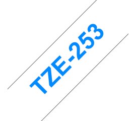 Brother TZE-253 nastro per etichettatrice Blu su bianco