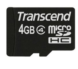 Transcend TS4GUSDC4 memoria flash 4 GB MicroSDHC