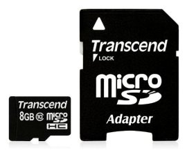 Transcend TS8GUSDHC10 memoria flash 8 GB MicroSDHC NAND Classe 10
