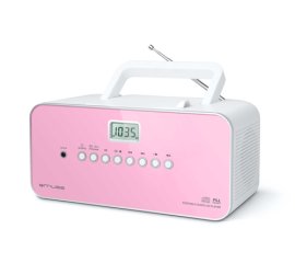 Muse M-21 PK impianto stereo portatile Digitale Rosa, Bianco