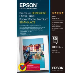 Epson Premium Semi-Gloss Photo Paper - 10x15cm - 50 Fogli