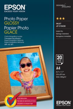 Epson Photo Paper Glossy - A4 - 20 Fogli