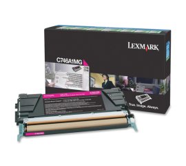 Lexmark C746A1MG cartuccia toner 1 pz Originale Magenta