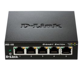 D-Link DGS-105 switch di rete Non gestito Nero