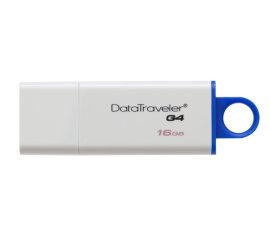 Kingston Technology DataTraveler G4 unità flash USB 16 GB USB tipo A 3.2 Gen 1 (3.1 Gen 1) Blu, Bianco