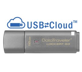 Kingston Technology DataTraveler Locker+ G3 16GB unità flash USB USB tipo A 3.2 Gen 1 (3.1 Gen 1) Argento
