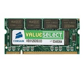 Corsair 512MB DDR SDRAM SO-DIMMs memoria 0,5 GB 333 MHz