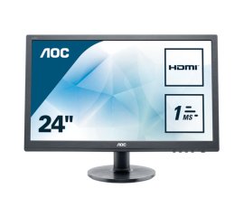 AOC 60 Series E2460SH Monitor PC 61 cm (24") 1920 x 1080 Pixel Full HD LCD Nero