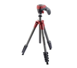 Manfrotto MKCOMPACTACN-RD treppiede Fotocamere digitali/film 3 gamba/gambe Rosso
