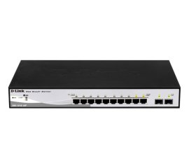 D-Link DGS-1210-10P switch di rete Gestito L2 Gigabit Ethernet (10/100/1000) Supporto Power over Ethernet (PoE) 1U Nero