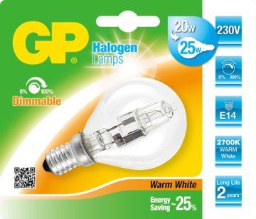 GP Lighting 047513-HLME1 lampadina alogena 20 W Bianco caldo E14