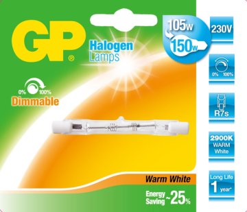 GP Lighting 047568-HLME1 lampadina alogena 120 W Bianco caldo R7s