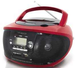 Irradio CDKU-55C AM, FM Nero, Rosso Riproduzione MP3