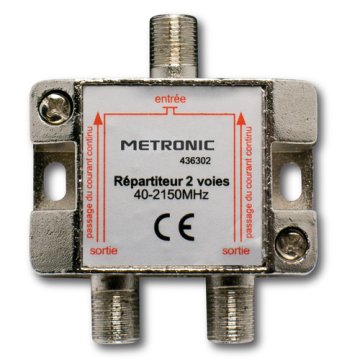 Metronic 436302 cavo splitter o combinatori Splitter per cavo Metallico