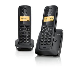 Gigaset AS120 Duo Telefono DECT Nero