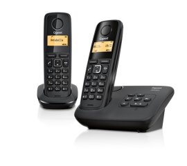 Gigaset AS120A Duo Telefono DECT Identificatore di chiamata Nero