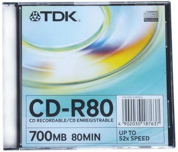 TDK CD-R80SCA-L CD vergine CD-R 700 MB 10 pz
