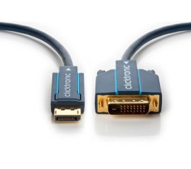 ClickTronic 70733 cavo e adattatore video 10 m DisplayPort DVI-D Blu